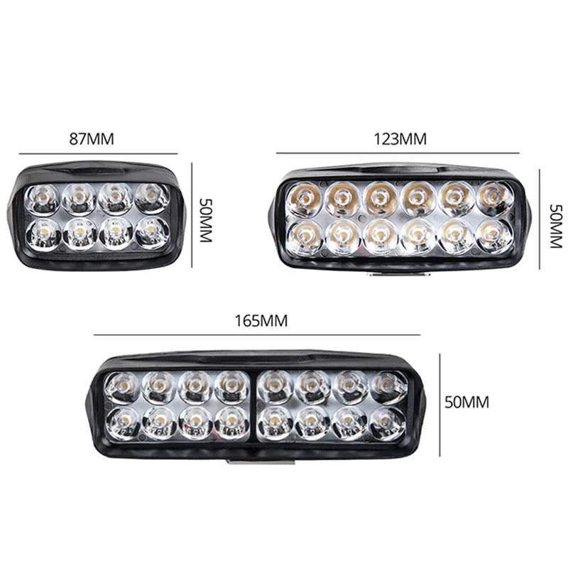 오토바이 헤드 라이트 8 12 16 LED 고휘도 스포트라이트 오토바이 스쿠터 스쿠터 Autocycle 수정 전구 운전 작업 조명