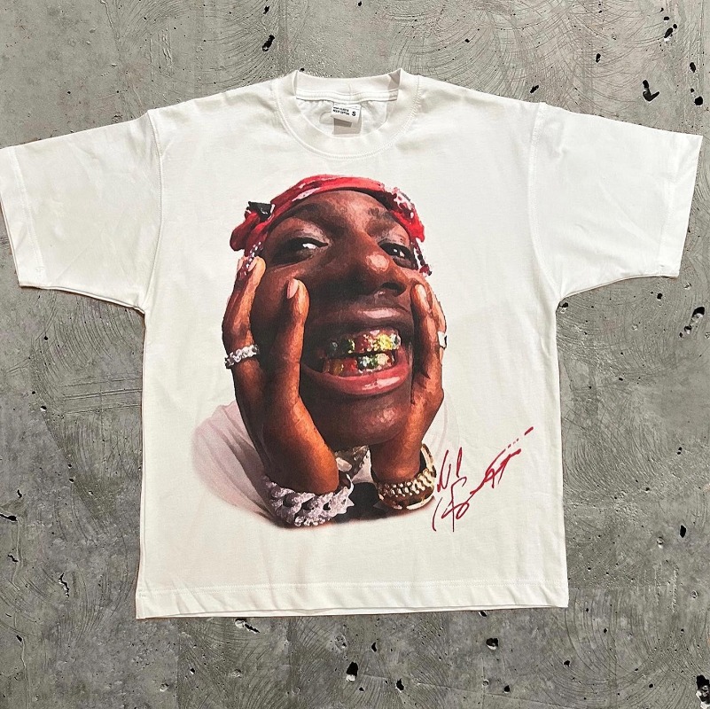 Y2k ヨーロッパと米国の新しい夏のメンズ Tシャツポートレートプリント原宿ヒップホップ人格ファッションカップルシャツ