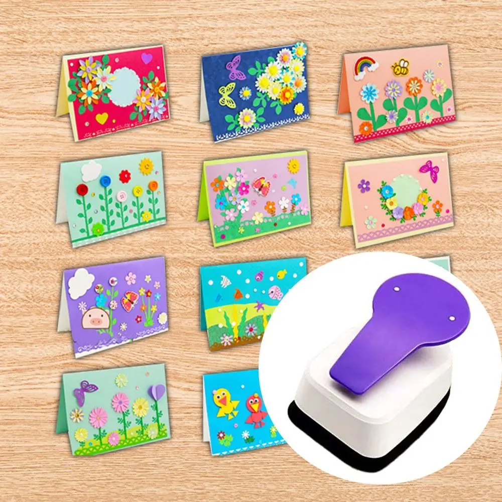 ต่างหูเจาะรูสำหรับเด็กทำจากกระดาษสำหรับสมุดภาพเจาะรูต่างหูการ์ดแบบเจาะรูแบบ DIY