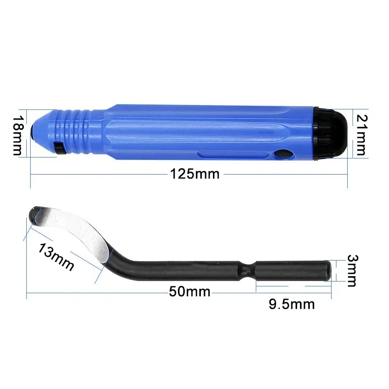 Raschietto per sbavatura Coltello per rifilatura a mano NB1100 Rimozione taglio smusso Manico per utensile per bordi di scarto in plastica in lega di alluminio con lama