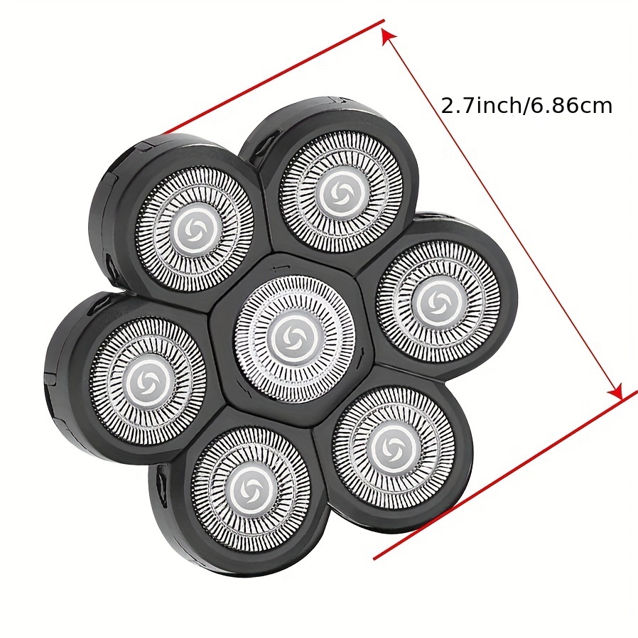 Replacement for Head Shavers 7 Heads Beard Hair Replacement for Razor for Head for Men Universal