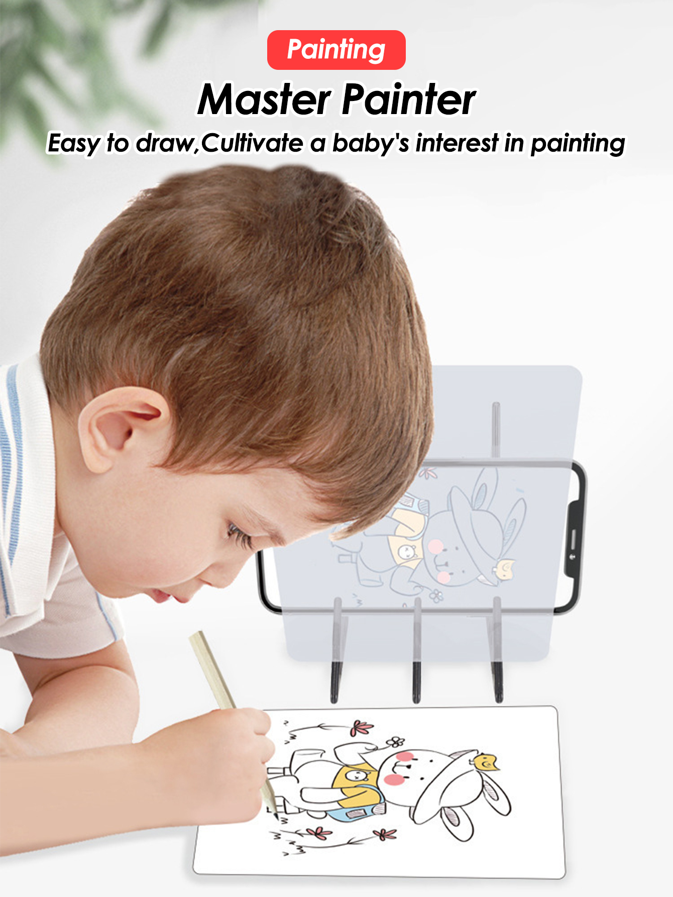 1 pçs projeção desenho cópia placa projetor pintura placa de rastreamento esboço reflexão especular escurecimento suporte montessori brinquedos