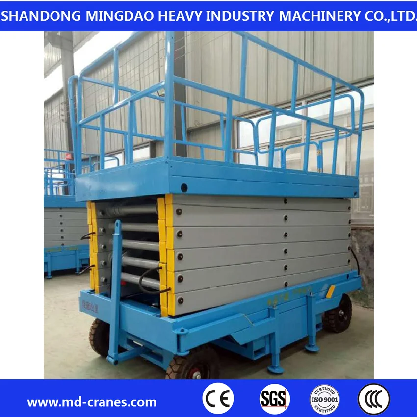 Double Cylinder Hydraulic Scissor Lifting Platform Work Table for Workshop