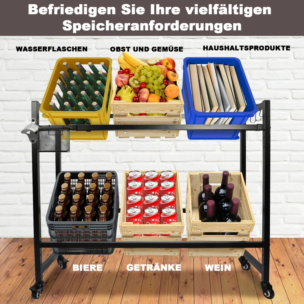 COSYHOMES - Gancio per supporto per scatola di birra arrotolabile a 2 livelli e apribottiglie. Vendita di liquidazione pratica e versatile