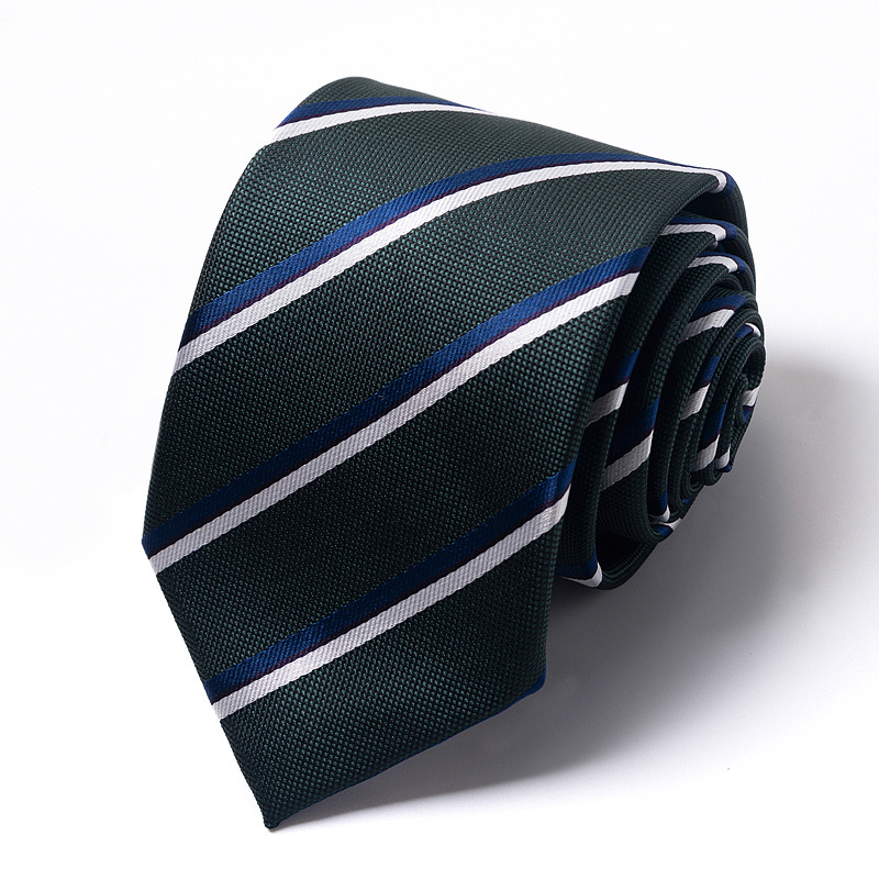 Cravates de mariage de haute qualité pour hommes, nouveau Style à la mode, imprimé bande bleue, accessoires pour vêtements de bureau quotidiens, cadeau pour hommes