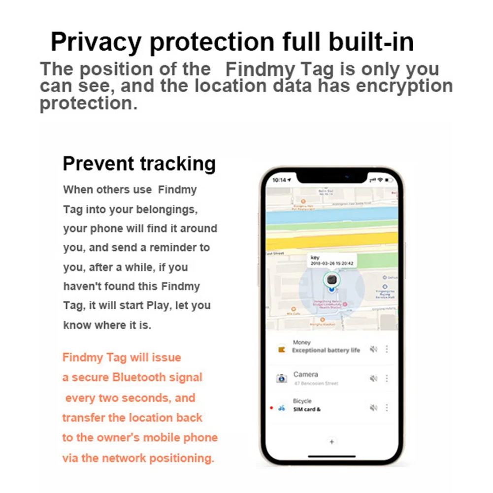 Mini lokalizator GPS Anti-lost Alarm Key Child Pet Finder Urządzenie śledzące Bezprzewodowa aplikacja Bluetooth Nagrywanie Smart Tag dla iPhone'a z Androidem