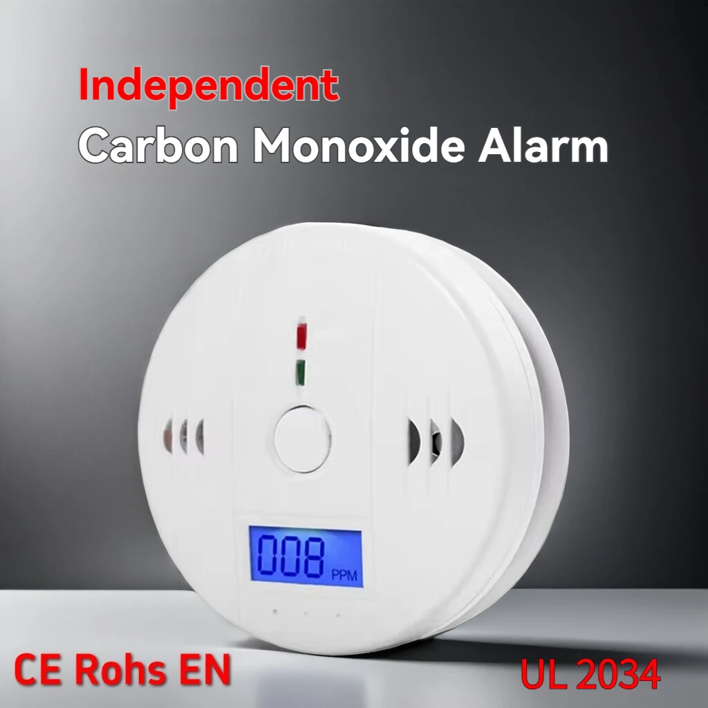 Kohlenmonoxid-Rauchmelder, CO- und Rauchmelder, kombinierter CO-Alarm, Feuermelder für Zuhause und Küche