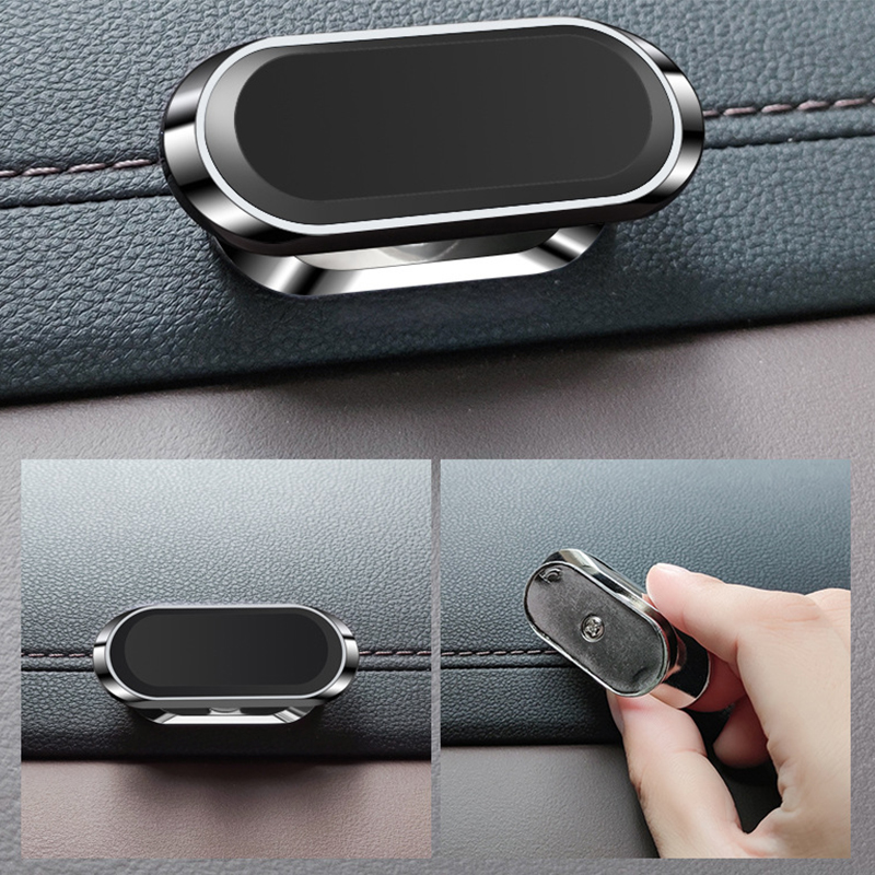 Simple Mini Strip Shape ผู้ถือโทรศัพท์แม่เหล็กรถอุปกรณ์เสริม 9*2.4MMN40 แม่เหล็กแม่เหล็ก Nano-markless กาว