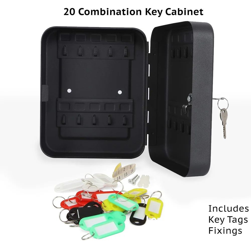 Chave De Armazenamento Lock Box, 20 Ganchos, Combinação Chave Do Armário, Segurança Lock Box, Código De Bloqueio, Seguro