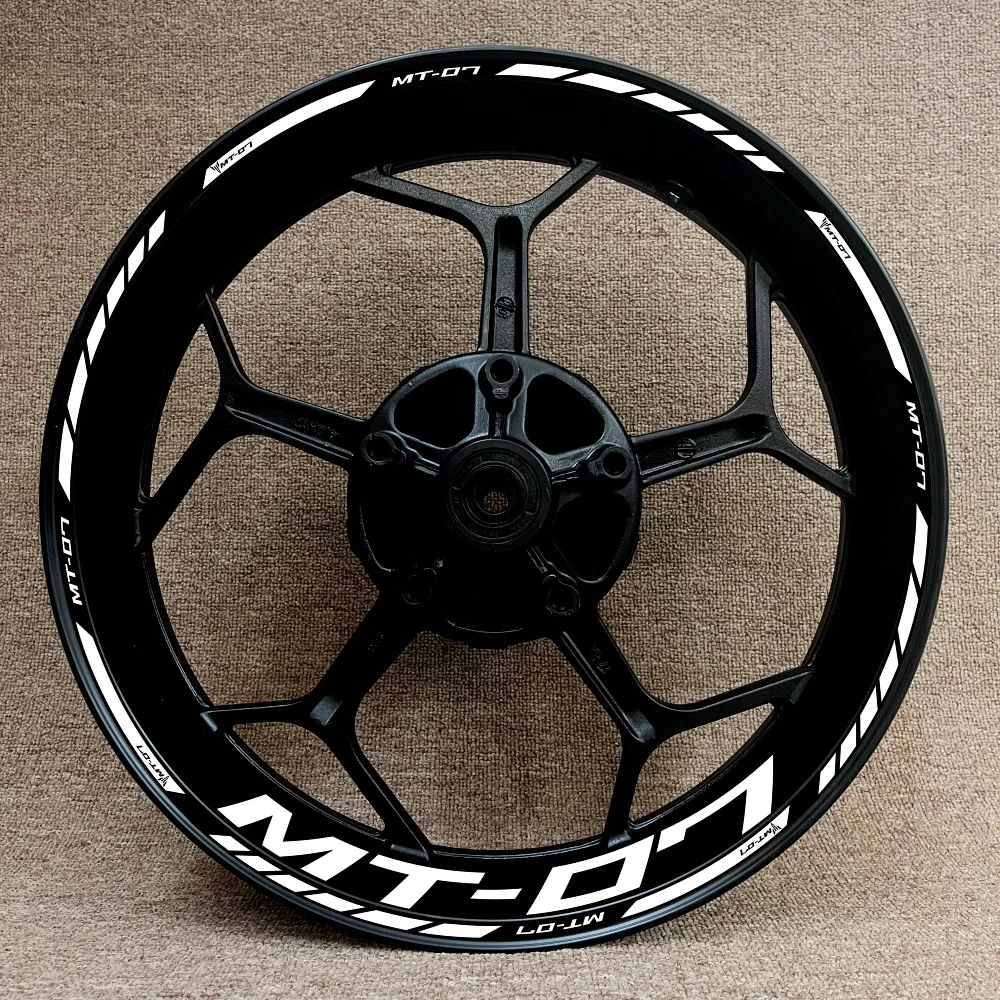 Applicable to Yamaha MT07 modified wheel hub stickers, wheel rims, wheel reflective stickers, mt-07 decorative car logo film