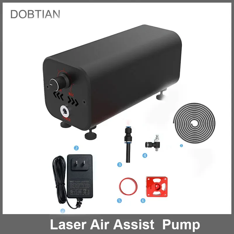 TTS-55 36W Air Airflow Assist Kit 10-30L/min Air Assist System Remove Smoke and Dust for Laser Engraver Cutter Machine