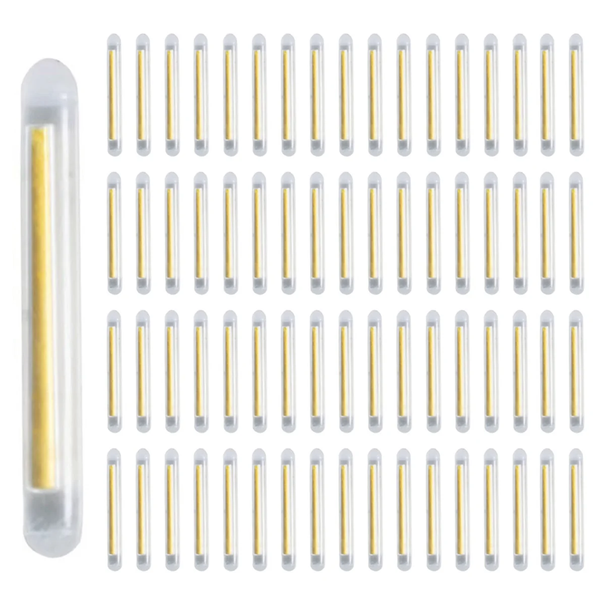 Baau 400 pçs flutuador de pesca luz vara fluorescente lightstick led fluorescente brilho escuro varas flutuador de pesca acessórios 4.5mm