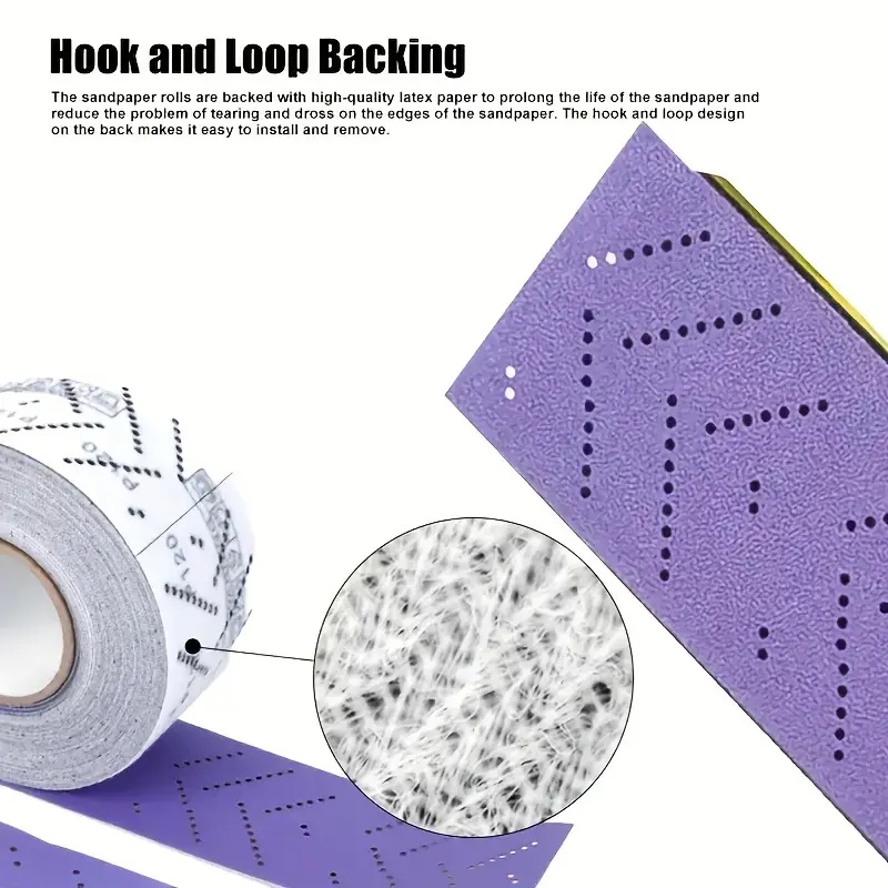 Precision Ceramic Film Sandpaper Roll, 70mm x 472.44 inches, - Ideal for removing paint, bold fillers, and fine feather edges be