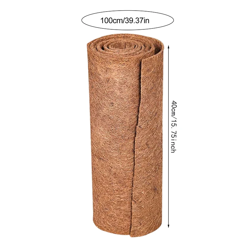 Coconut Coir Liner Sheet Coco Plant Fiber Roll Natural Reptile Carpet Mat Reptile Bedding Supplies Insulation Flowerpot Basket