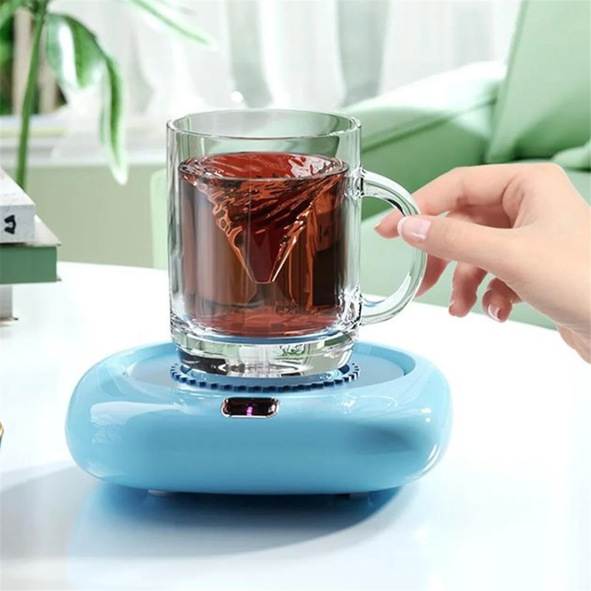 A72P USB แก้วกาแฟกวนจานรองอัตโนมัติกวนและ Quick Chill สําหรับ Home และ Office แบบพกพาอัตโนมัติกวน Pad C