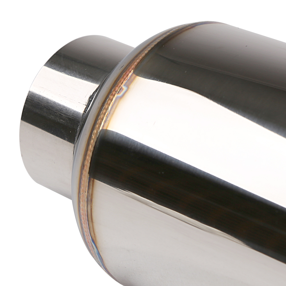 Universele 2.5 "/3" Inlaat Uitlaatdemper Pijp Rvs Resonator 12 "Lengte Diepe Geluid Prestaties
