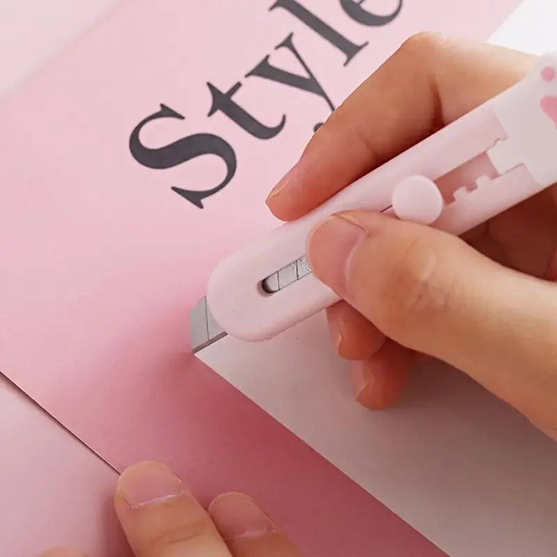 9 Pieces (3 colors) Cute And Practical Mini Cat Claw Cutting Machine Convenient For Packaging And Paper Cuttings