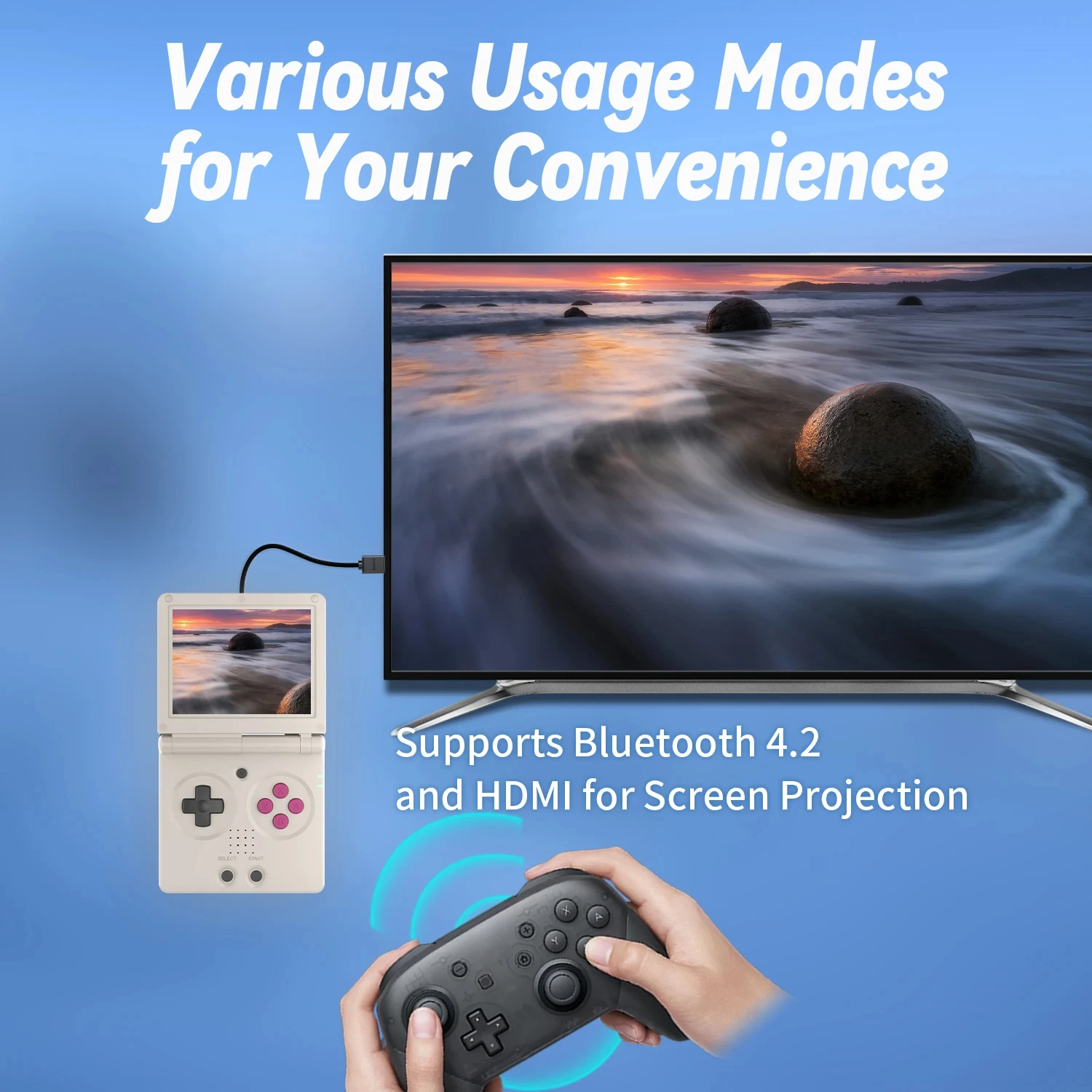 ANBERNIC RG35XXSP Retro Flip Console di gioco portatile Schermo IPS da 3,5 pollici Linux H700 Lettore per videogiochi Supporto Streaming WIFI Bluetooth