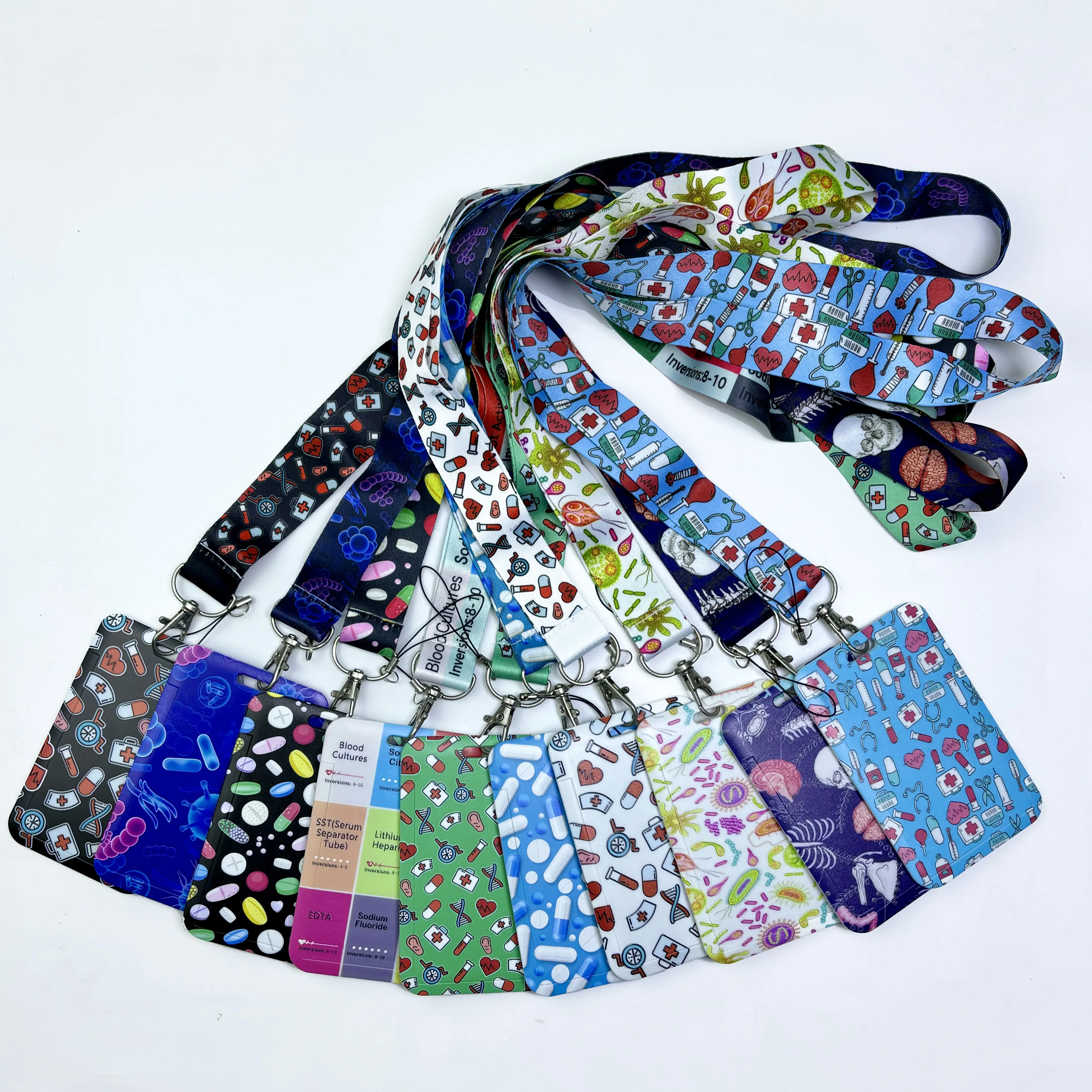 Medical Lanyard Credit Card ID Holder Badge Doctor Nurse Student Women Travel Bank Bus Business Card Cover Badge