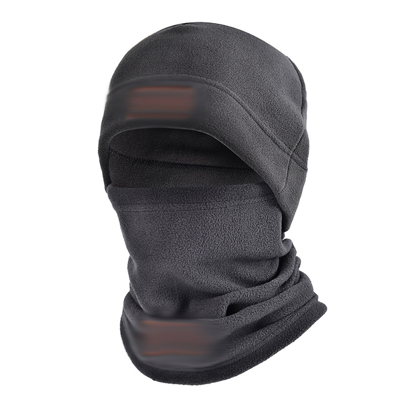Herfst en winter fleece hoed heren sport koude swing fleece hals hoes buiten fietsen bergmasker warme koude hals set