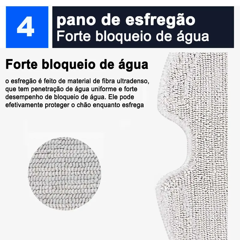Filtro hepa para Xiaomi Mijia1S,Roborock S5 Max,S6,S6 Pure,S6 MaxV,mi robô aspirador de pó mop rolo escova lateral acessórios kit de peças de reposição