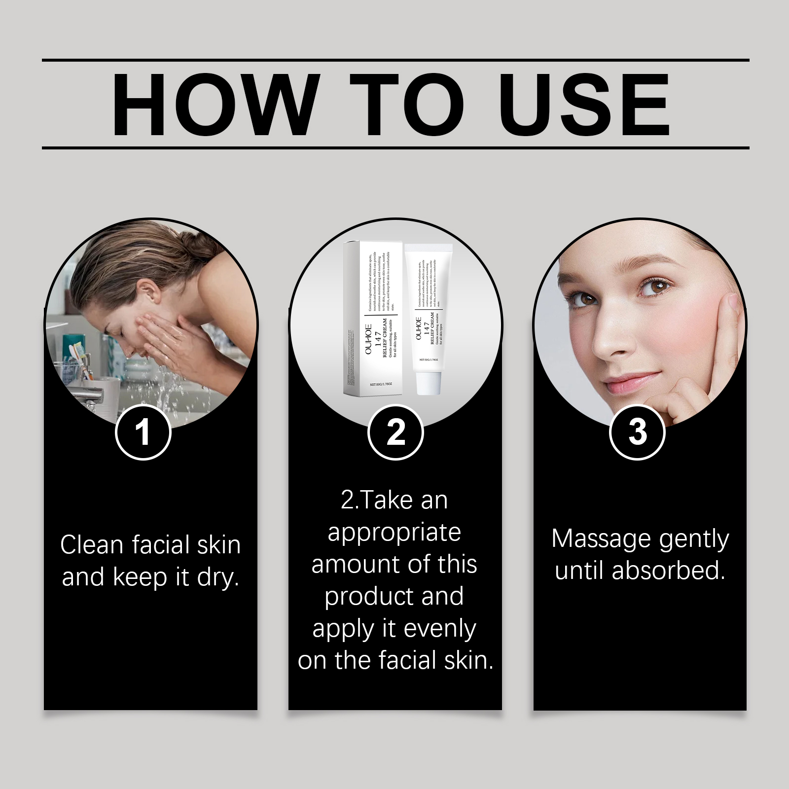 147 Relief Cream solution to skin problems Anti-sugar and antioxidant Address Blemishes Nourish Long lasting Moisturizer Korean