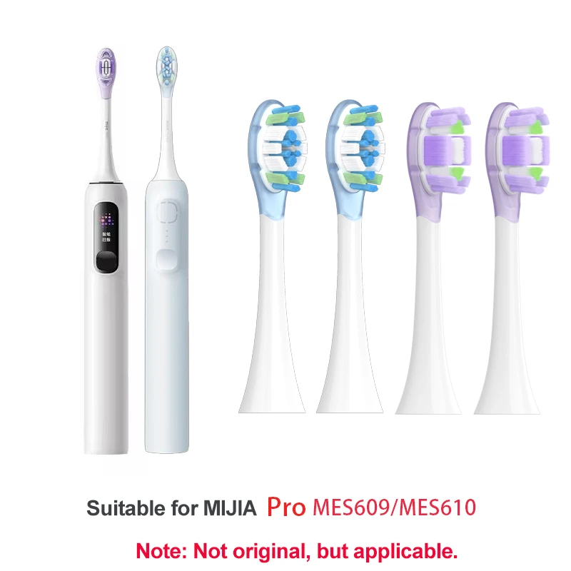 Сменные насадки для электрической зубной щетки XIAOMI MIJIA MES609/610 Pro, 4/8 шт., герметичная упаковка
