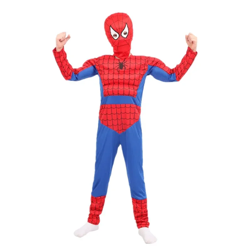 ภาพยนตร์ซูเปอร์ฮีโร่สีแดง Peter Parker เด็กกล้ามเนื้อเครื่องแต่งกายฮาโลวีนคอสเพลย์ปาร์ตี้ Ultimate ตัวละครภาพยนตร์คริสต์มาสปีใหม่ของขวัญ
