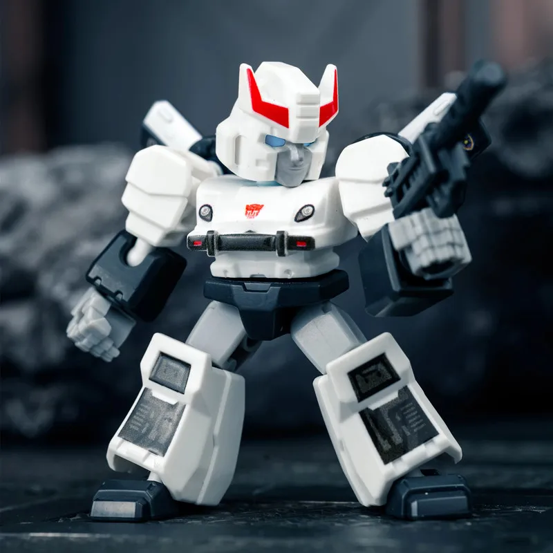 1/12 Stuks Mini Transformator 5.5 Cm Optimus Prime Bumblebee Megatron Thundercracker Robot Action Figure Bouwsteen Splicing Speelgoed