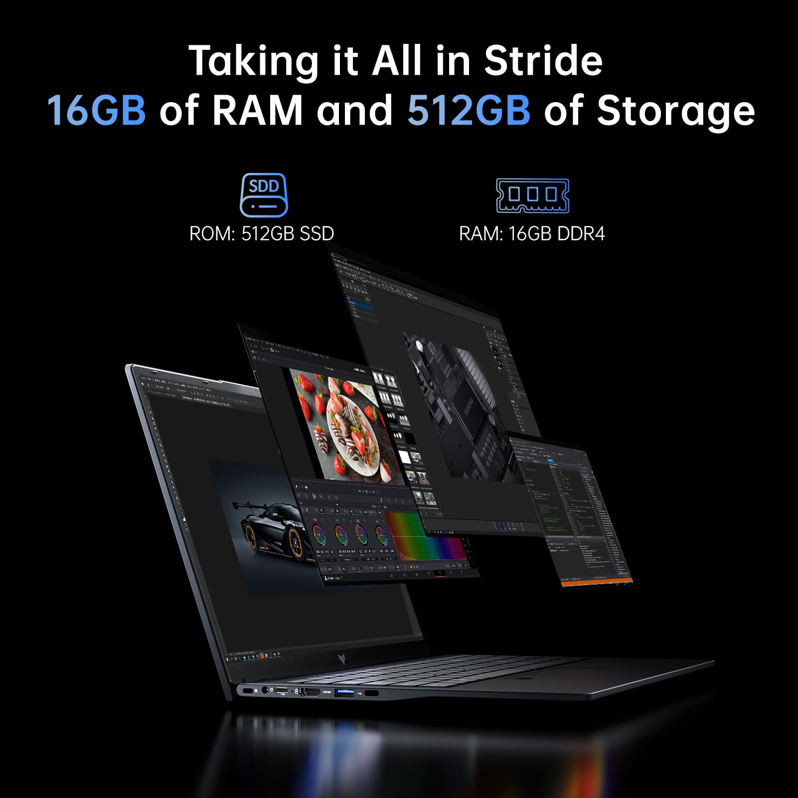 ACEMAGIC LX15 15.6 "Ultra Slim Laptop 16GB RAM GB SSD Intel N97 Notebook Gamer 1920 * Office Study Computer PC Windows 11 Pro