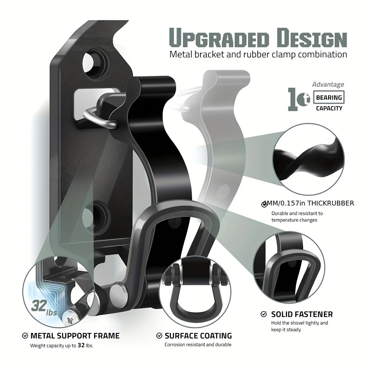 Werkzeug Befestigungs Halterung Wand Montage Halterung Für Auto Dach Rack Schaufel Axt Quick Release Clamp Schaufel Halterung Auto RV Boot halterung