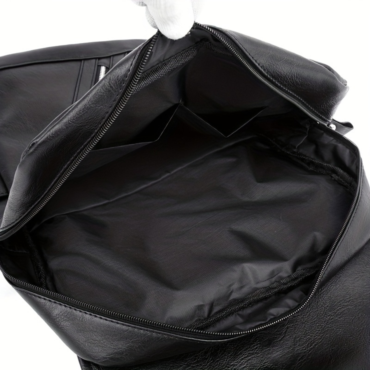 กระเป๋าเป้สะพายหลังหนัง PU เรียบง่ายสไตล์เรโทรสําหรับผู้หญิงธุรกิจ