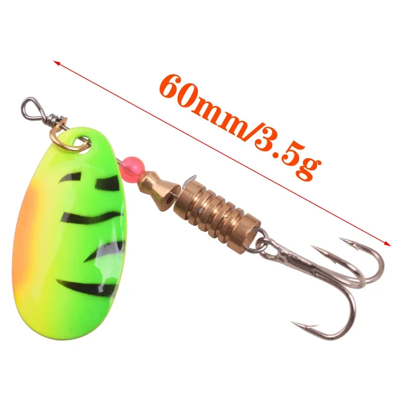 1 Chiếc 3.5G 5.5G Câu Cá Wobblers Cá Hồi Kim Loại Thìa Con Quay Mồi Jig Bay Nhân Tạo Mồi Với Móc Câu 3 swimbait Bass Giải Quyết