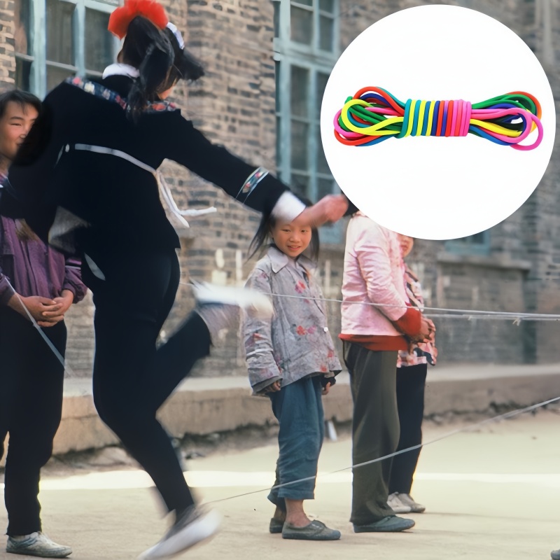 5-10 m Springseil Gummiband Bewegungsspielzeug Kinder Springseil Seile Training Springen Kinderspielzeug Springen Workout Übung Nylon Mädchen Geschenk