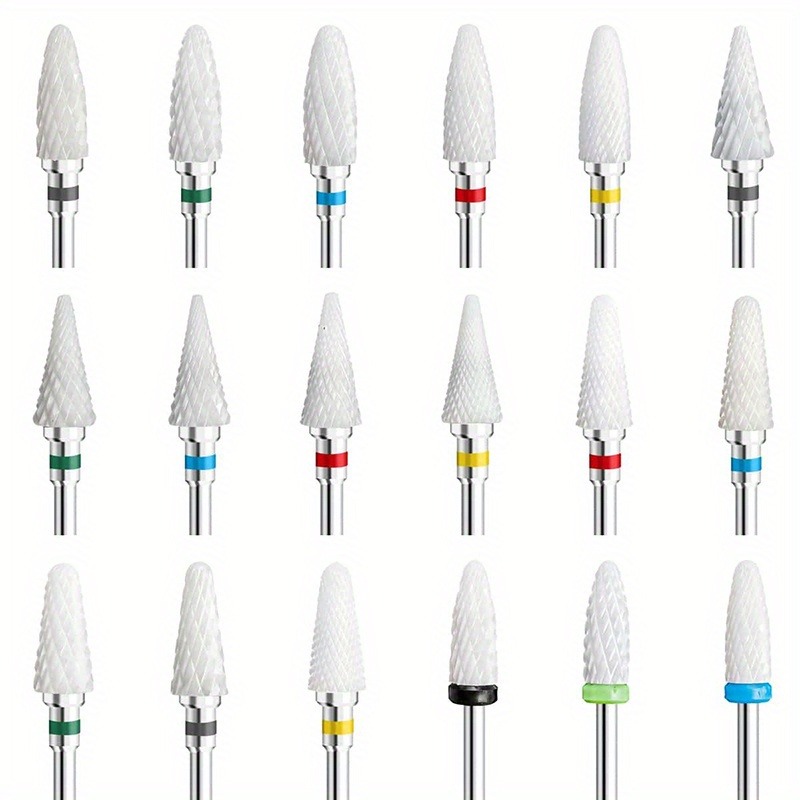 1 pièces fraise en céramique forets à ongles forets de manucure électriques pédicure moulin Bits Machine fichiers accessoires d'art des ongles outil