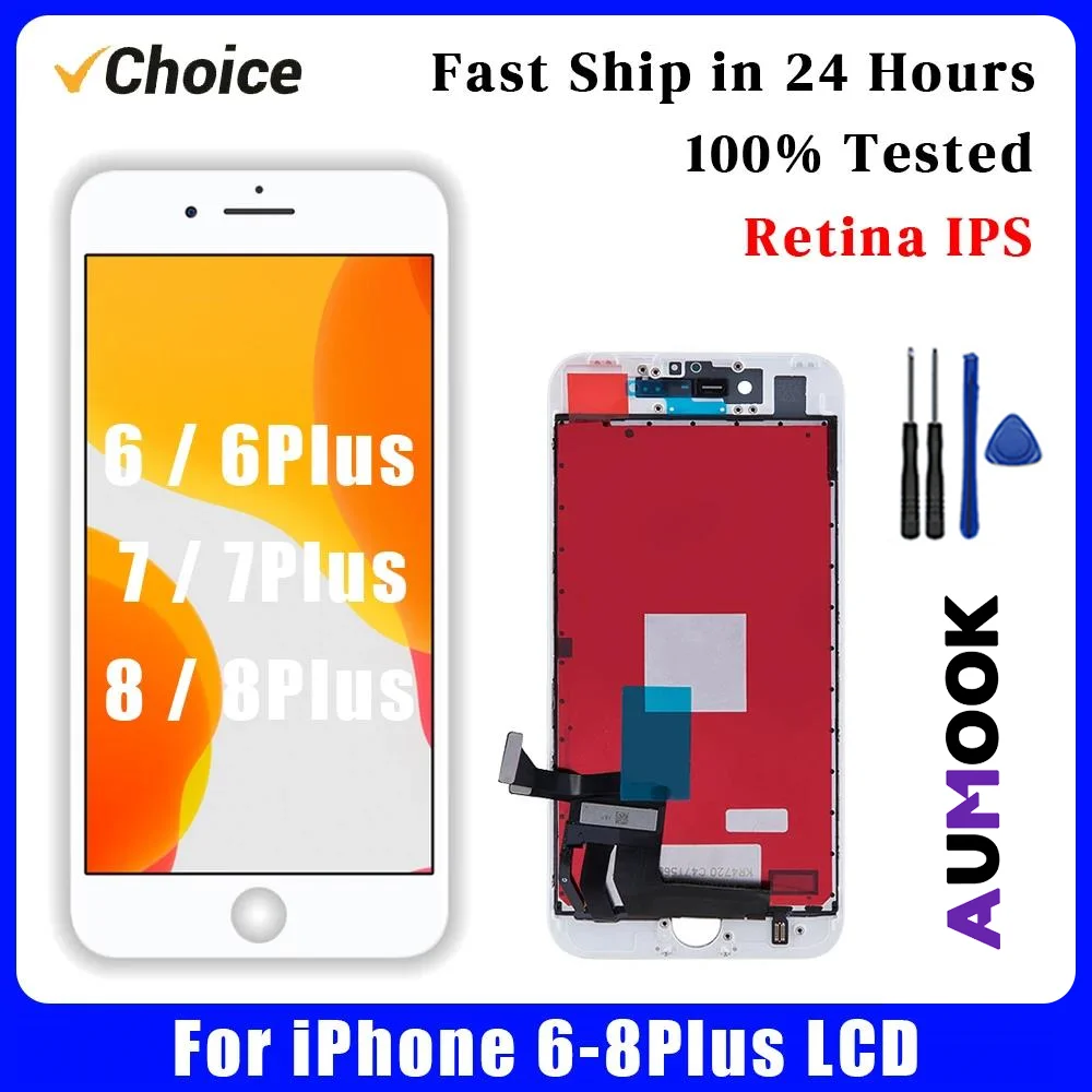 AAA + OEM LCD para iPhone 6 6s 7Plus 8Plus LCD pantalla táctil digitalizador montaje para iPhone 6Plus 6sPlus 7 8 pantalla