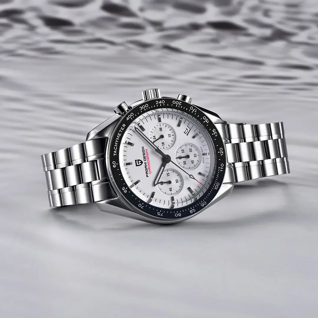 PAGANI DESIGN 2024 nouveau V5 PD1701 montres pour hommes montre à Quartz de luxe hommes Sport vitesse chronographe AR verre saphir 100M étanche