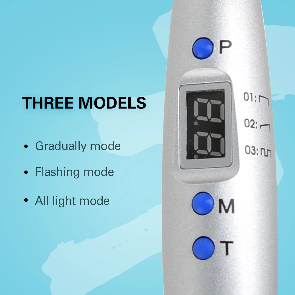 AZDENT Dental LED Curing Light Wireless Blue Ray Curing Lamp 5W≥1200mw/c㎡ Wavelength 440-480nm Solidify Dentists Instrument