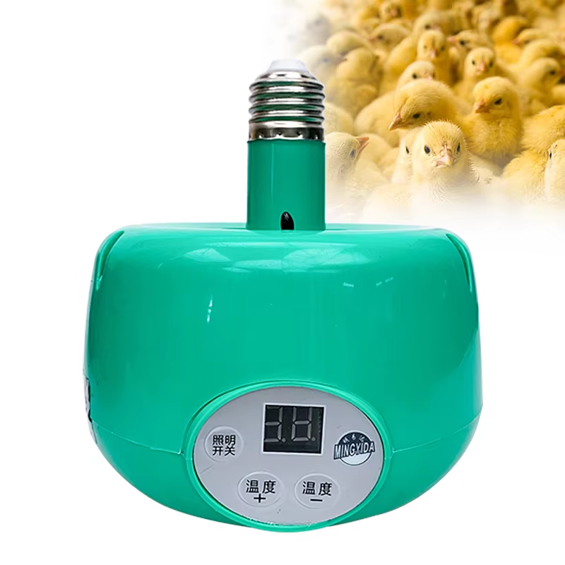 Lâmpada de aquecimento para animais de estimação, 300w, luz quente para pintinhos, leitões, controlador de temperatura termostática, aquecedor, caixa de répteis, lâmpada de aquecimento