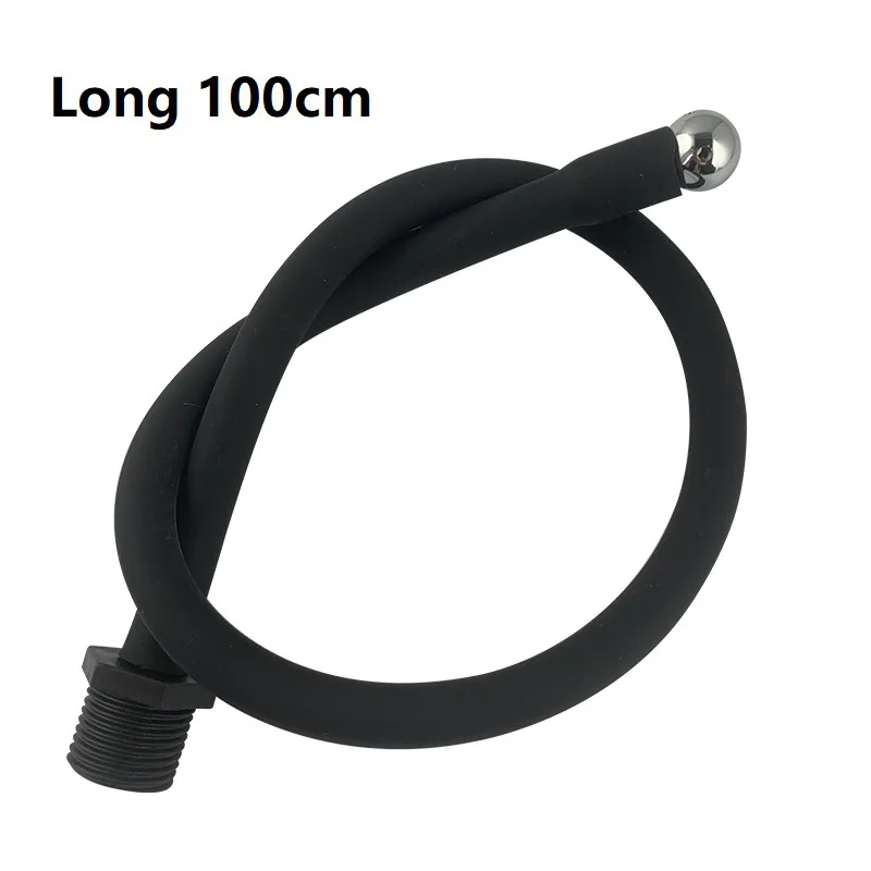 Tubo de bidé de Enema Flexible, boquilla cómoda de silicona, accesorio de Enema, manguera de 50cm-200cm, accesorios de baño