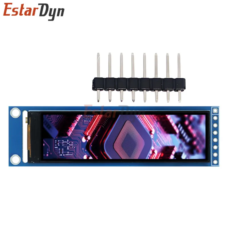 Estardyn 2.25 polegadas TFT LCD ST7789 tela pequena 76*284 módulo LCD tela colorida SPI de visão completa