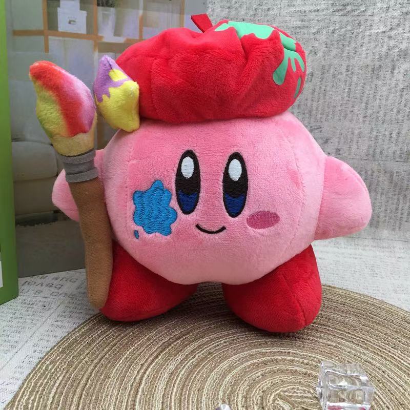 Anime Kirby Pluszowe zabawki Kawaii Śliczny różowy Peluche Kreskówka Miękka wypchana lalka Zwierzęca puszysta poduszka Wystrój pokoju domowego Prezent urodzinowy Dziecko