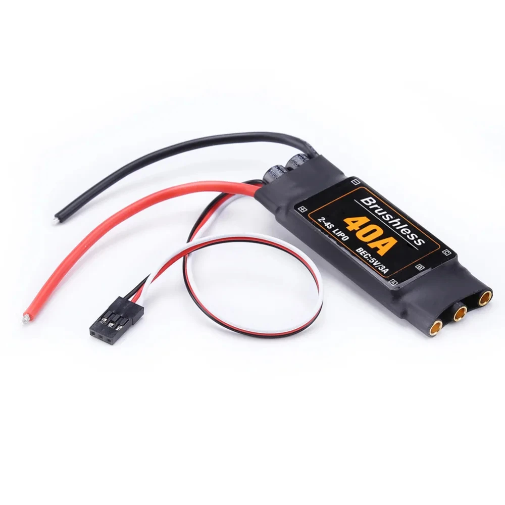 1pcs Mitoot Brushless 40A ตัวควบคุมความเร็ว ESC 2-4S 5V 3A UBEC สําหรับ RC FPV Quadcopter RC เครื่องบินเฮลิคอปเตอร์