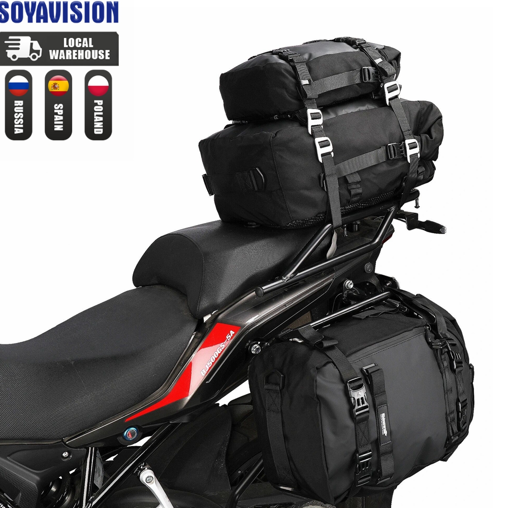 Motorfiets Waterdichte Staart Tas Reizen Outdoor Droge Bagage Tas 10l 20l 30l Motorfiets Bagage Rugzak Motorfiets Zadeltassen