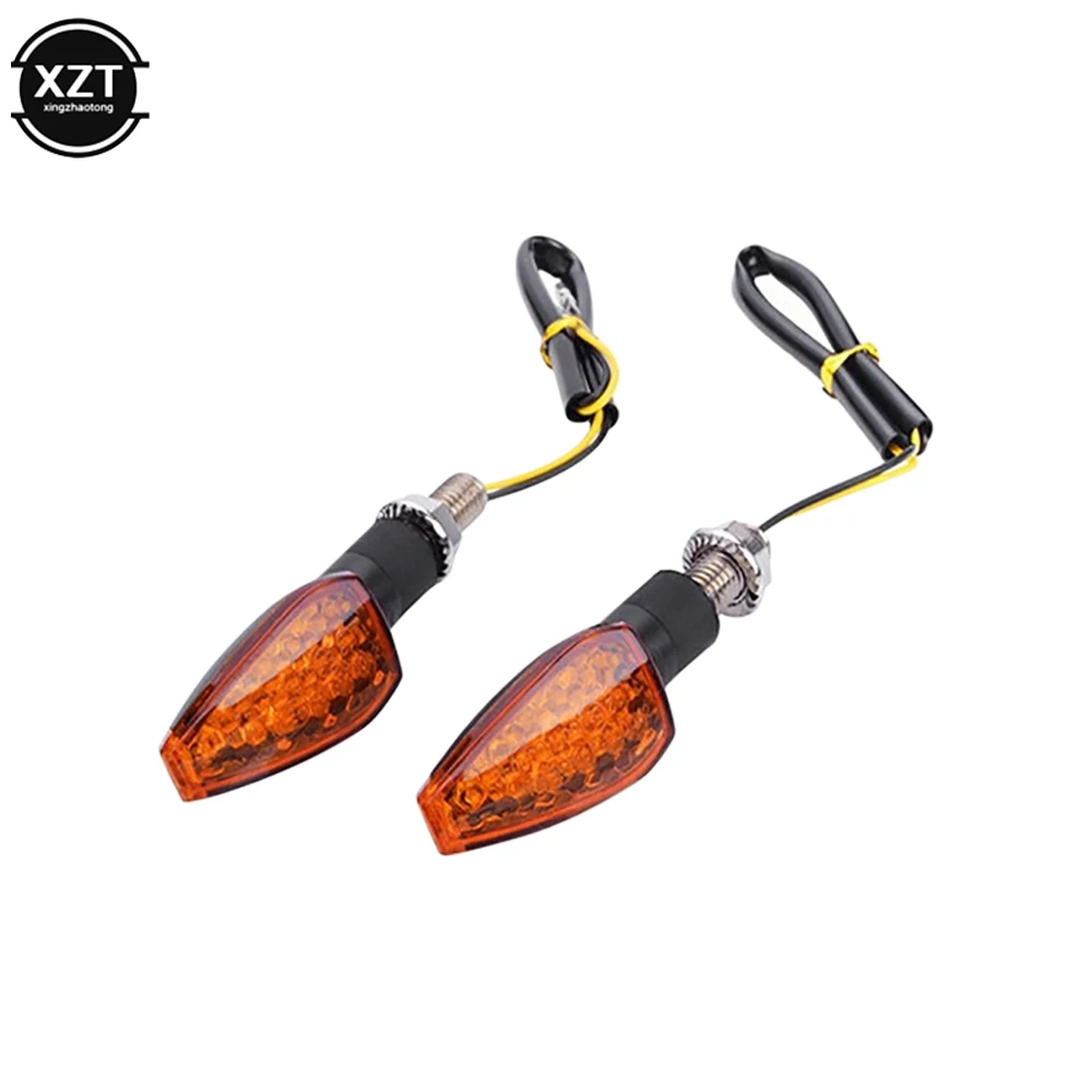 2pcs 12V Motorcycle Turn Signals Turn Signal Light 14LED Turn Signal Indicator Amber Light Blinker LED turn signal light