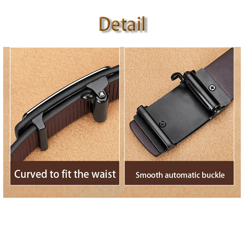 Moda de luxo cinto masculino cinto de couro genuíno fivela automática catraca cinto de ajuste aleatório cinto de cintura feminino