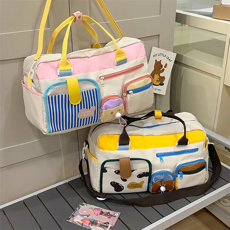 Bolsa de viagem casual de dopamina para mulheres, mochila leve para academia, ioga, natação, fitness, viagem curta, viagem de negócios, bolsas grandes