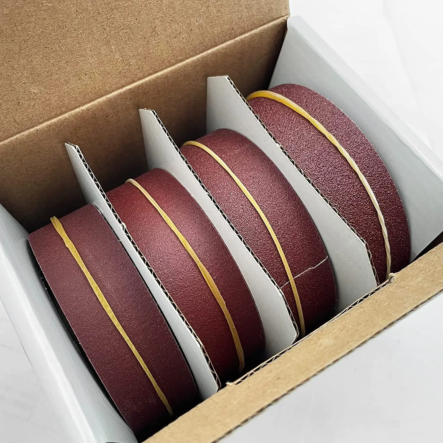 4 Grits Long Abrasive Sand Paper Rolls Variety Pack with Dispenser Drawable Emery120 180 360 600  Per Roll 6 Meters