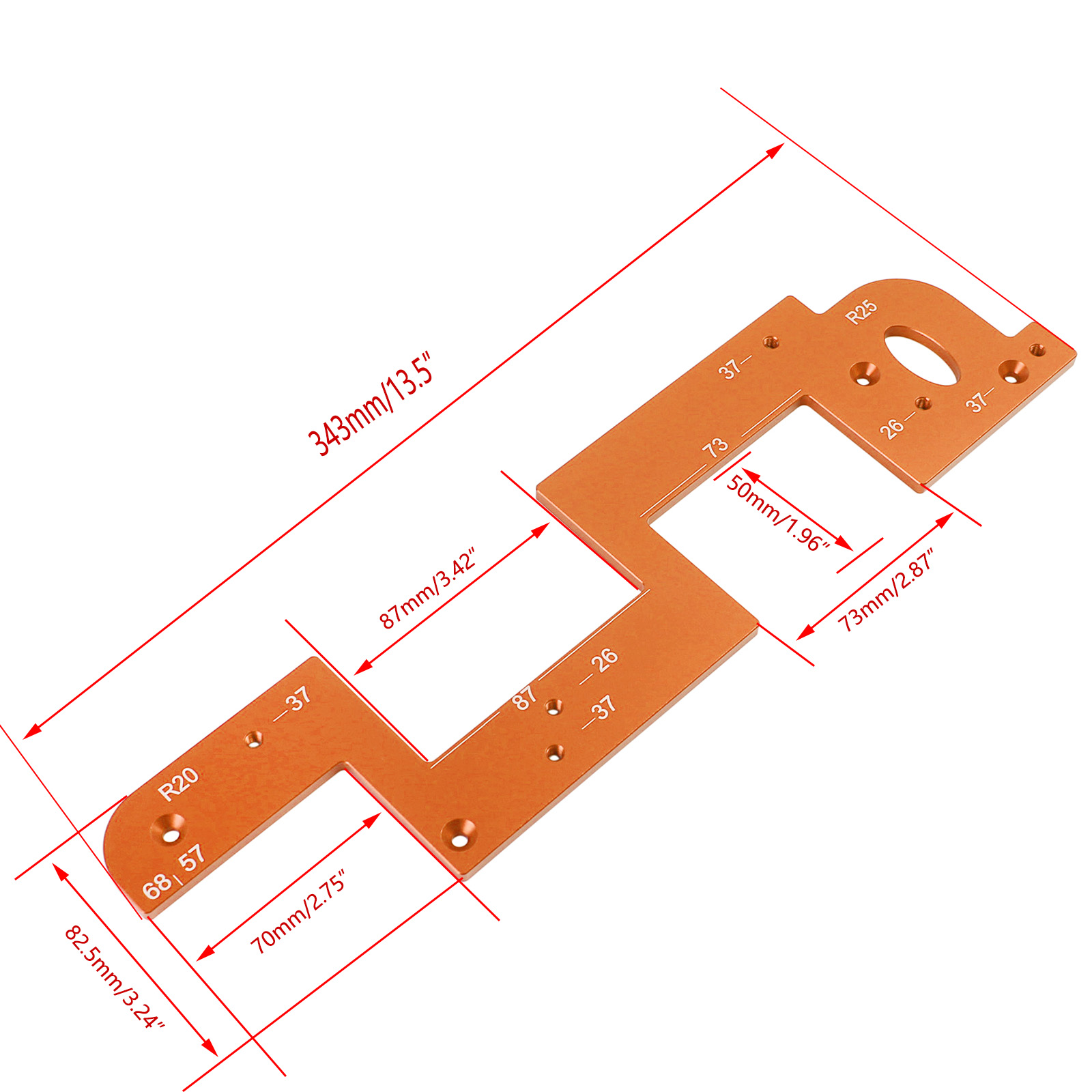เทมเพลต Slotting ด้ามจับแบบฝังที่มองไม่เห็น สําหรับตู้เสื้อผ้า ที่จับครัว ประตูตู้ ไม่ต้องใช้เครื่องมือกําหนดตําแหน่งช่อง