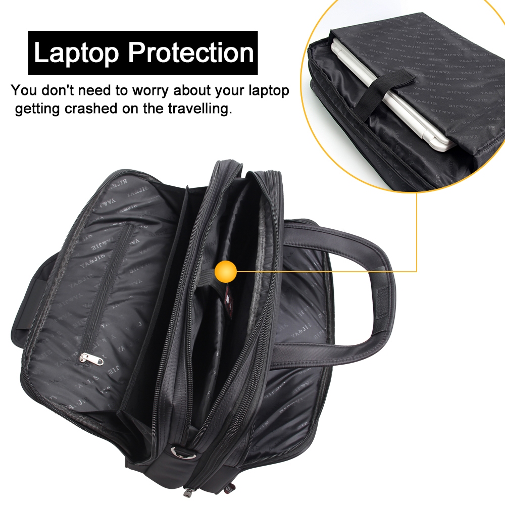 Maletín de negocios de gran capacidad para hombre, bolsa para ordenador portátil de 15,6 pulgadas, 17 y 19 pulgadas, impermeable, para documentos, trabajo y oficina